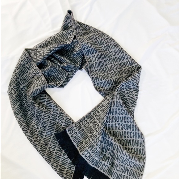 Moschino Monogram Wool Scarf - Picture 2 of 3